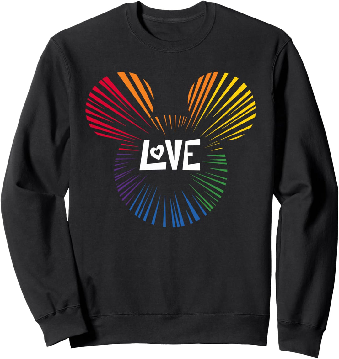 Disney Mickey Mouse Love Rainbow Sweatshirt