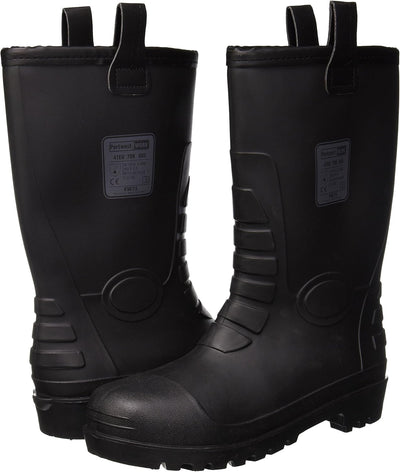 Portwest Neptune Rigger Sicherheitsstiefel S5 CI, Grösse: 43, Farbe: Schwarz, FW75BKR43 Schwarz 9, S