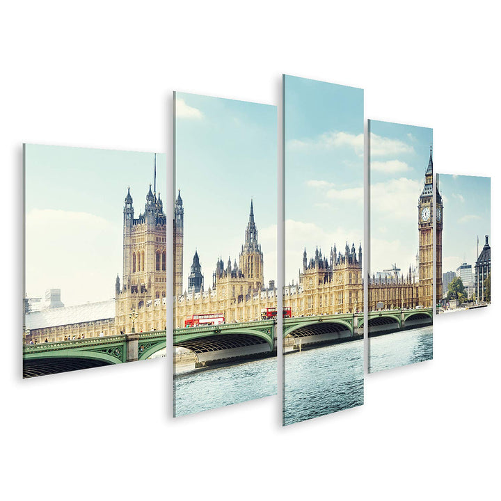 islandburner Bild auf Leinwand Big Ben An Einem Sonnigen Tag In London Bilder Wandbilder Poster Lein