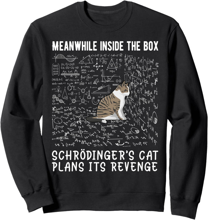 Meanwhile Inside The Box Schródingers Cat Plans Is Revenge Sweatshirt