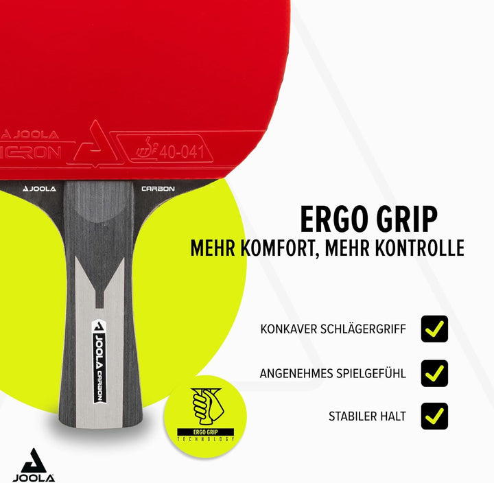 JOOLA Tischtennisschläger Carbon Pro ITTF genehmigter Profi Wettkampf Tischtennis-Schläger Carbon X