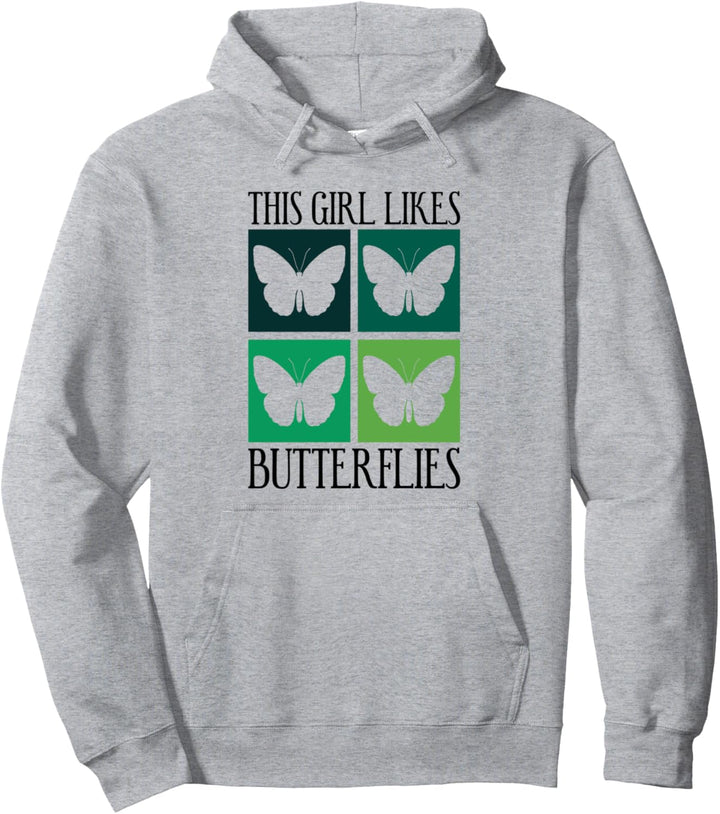 Mädchen mag Schmetterlinge niedliche Schmetterlinge Natur Tiere Pullover Hoodie