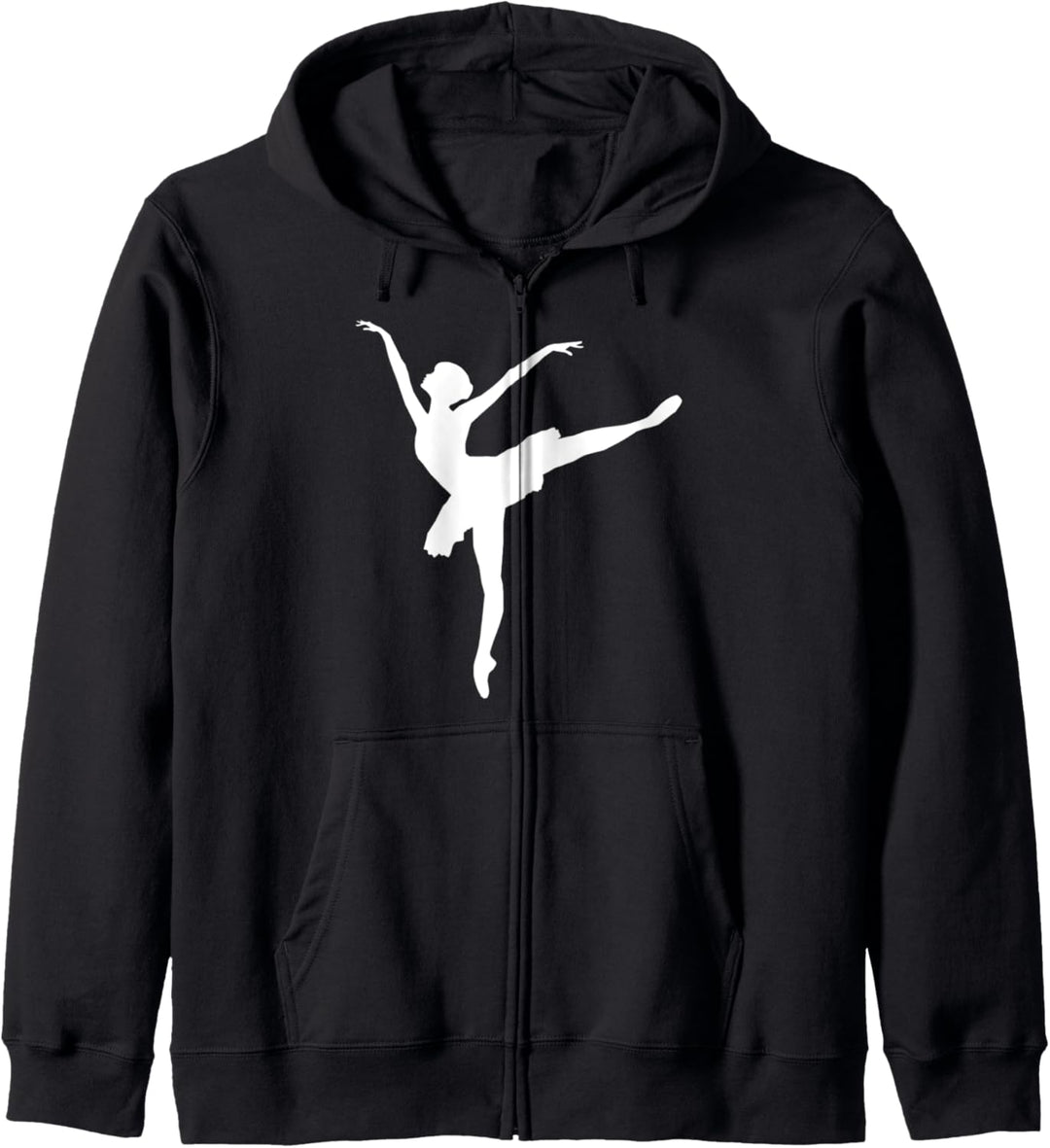 Ballerina Silhouette Ballett Tanz Design Girl Dancing Kapuzenjacke