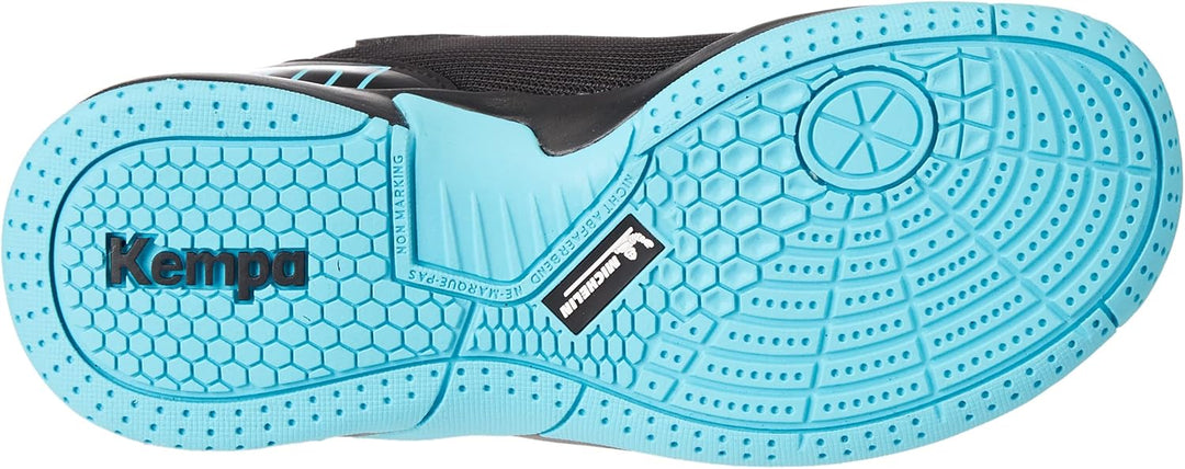 Kempa Unisex Kinder Attack 2.0 JuniorSneaker 28 EU Schwarz Aqua, 28 EU Schwarz Aqua