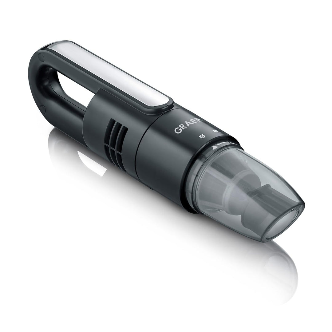 GRAEF. Akku-Krümelsauger KC502EU, herausnehmbares 2-Fach Filtersystem HEPA F6 x Nylon Filter, 7.4V L