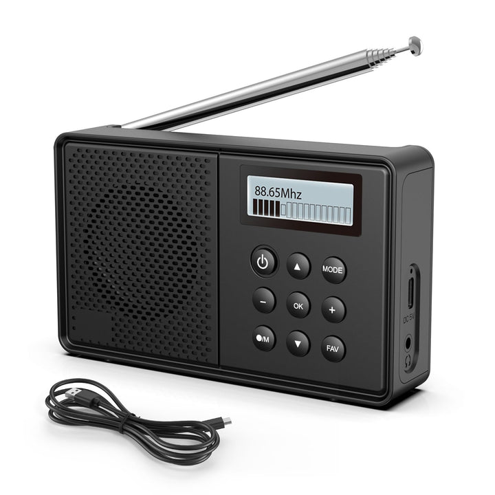 Arafuna DAB/DAB+ und UKW Radio, DAB Plus Radio mit Bluetooth, Küchenradio mit Kabel oder Akkubetrieb