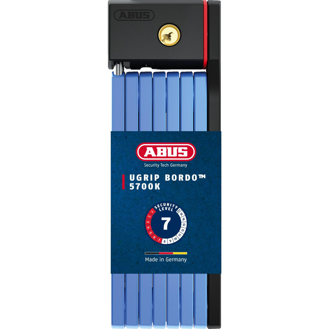 ABUS Faltschloss Bordo uGrip 5700K SH mit Halterung - Fahrradschloss mit 5 mm starken Stäben - ABUS-