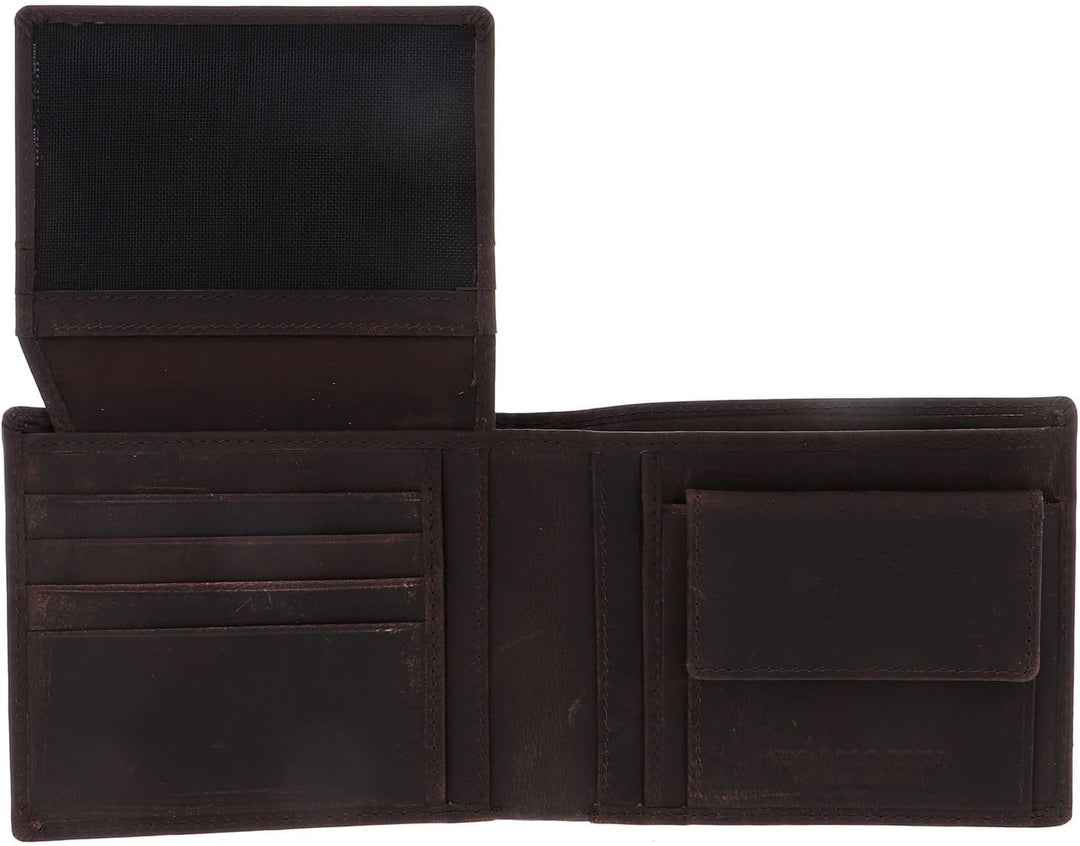U.S. POLO ASSN. Tulsa Horizontal Wallet Coin with Flap Brown