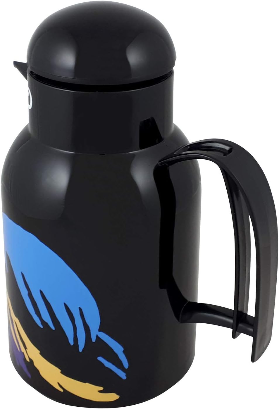 Helios Thermo-Bird Paradiesvogel Kunststoff-Isolierkanne, schwarz, 1 Liter, Schwarz