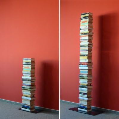Radius Bücherregal Booksbaum 2 Weiss einreihig stehend klein - 734 b
