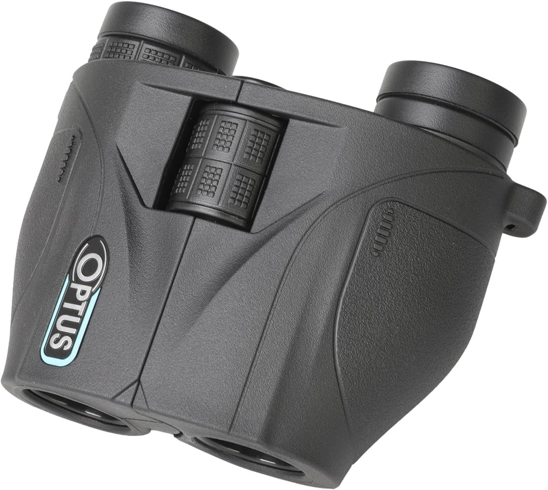 Optus 10x25 Fernglas kompakt mit 10 Fach Vergrösserung, Reverse Porro, BK 7 Glas, Mehrschichtvergütu