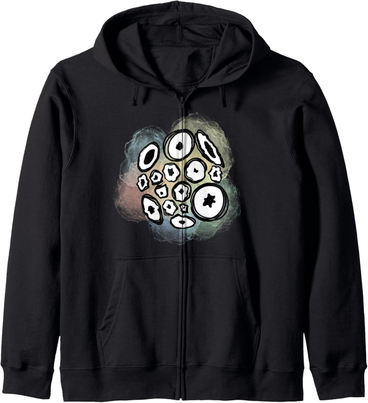 Weirdcore Ästhetische Kleidung Gott auf Pastellwolke Kapuzenjacke