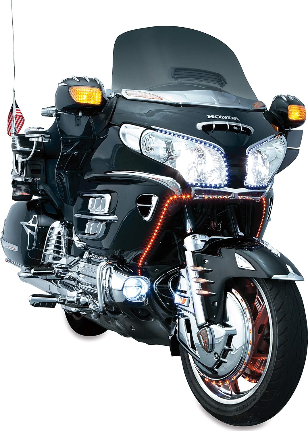 Kuryakyn Motorradzubehör: Front Fender Accent Tip für Honda Gold Wing GL1800, F6B, Valkyrie Motorräd