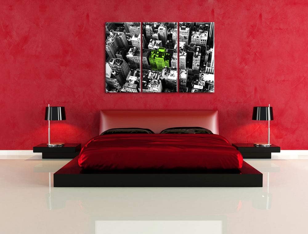 New York City spezial schwarz/weiss 3-Teiler Leinwandbild 120x80 Bild auf Leinwand, XXL riesige Bild