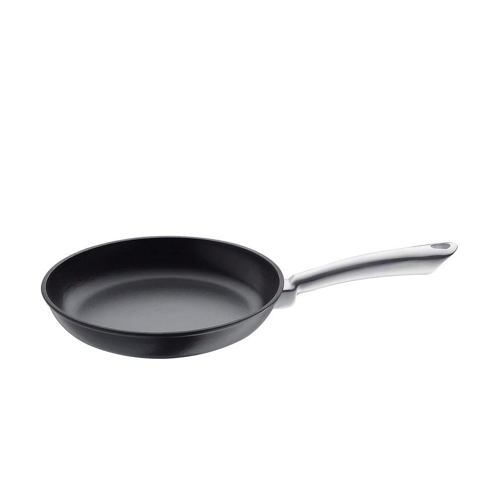 Küchenprofi 0403001024 Bratpfanne mit Edelstahlgriff Provence, Edelstahl, schwarz, 5,4 x 25,8 x 43,8