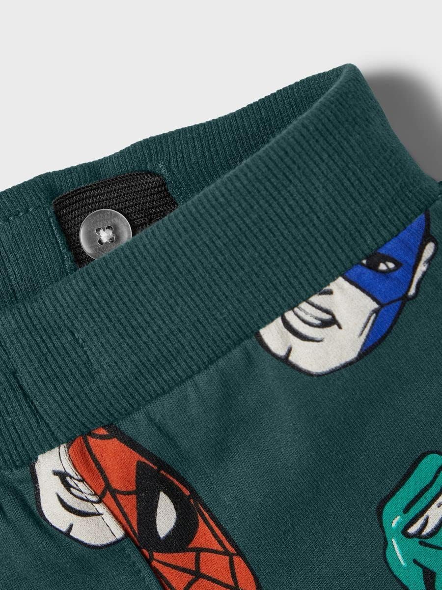 NAME IT Jungen Nmmniks Marvel SWE Pants Bru Mar Hose, Sea Moss