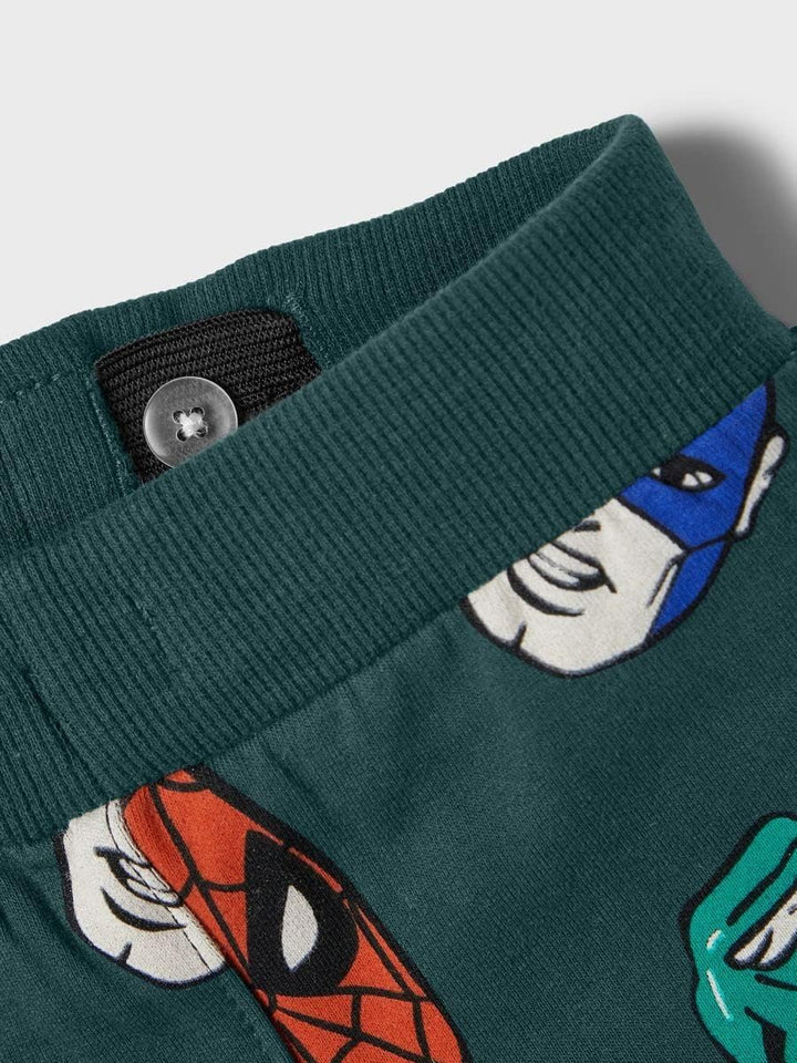 NAME IT Jungen Nmmniks Marvel SWE Pants Bru Mar Hose, Sea Moss