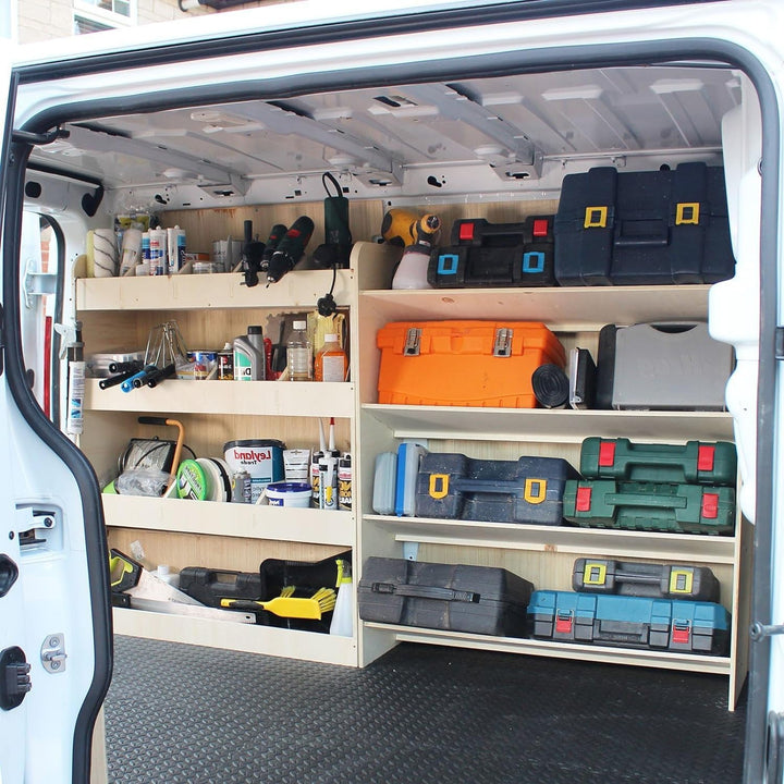 Vanify - Kompatibel mit Opel VIVARO L1 2014-19 Fahrzeugeinrichtung Fahrzeugregale, Werkzeugkasten un