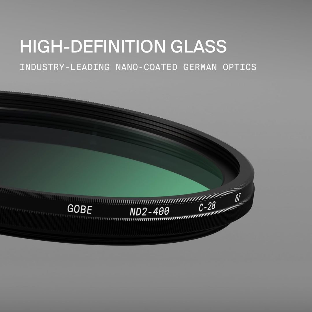 Gobe 46 mm Variabler Graufilter ND2-400 (1-8.6 Stop) ND Filter (2Peak) 46mm, 46mm