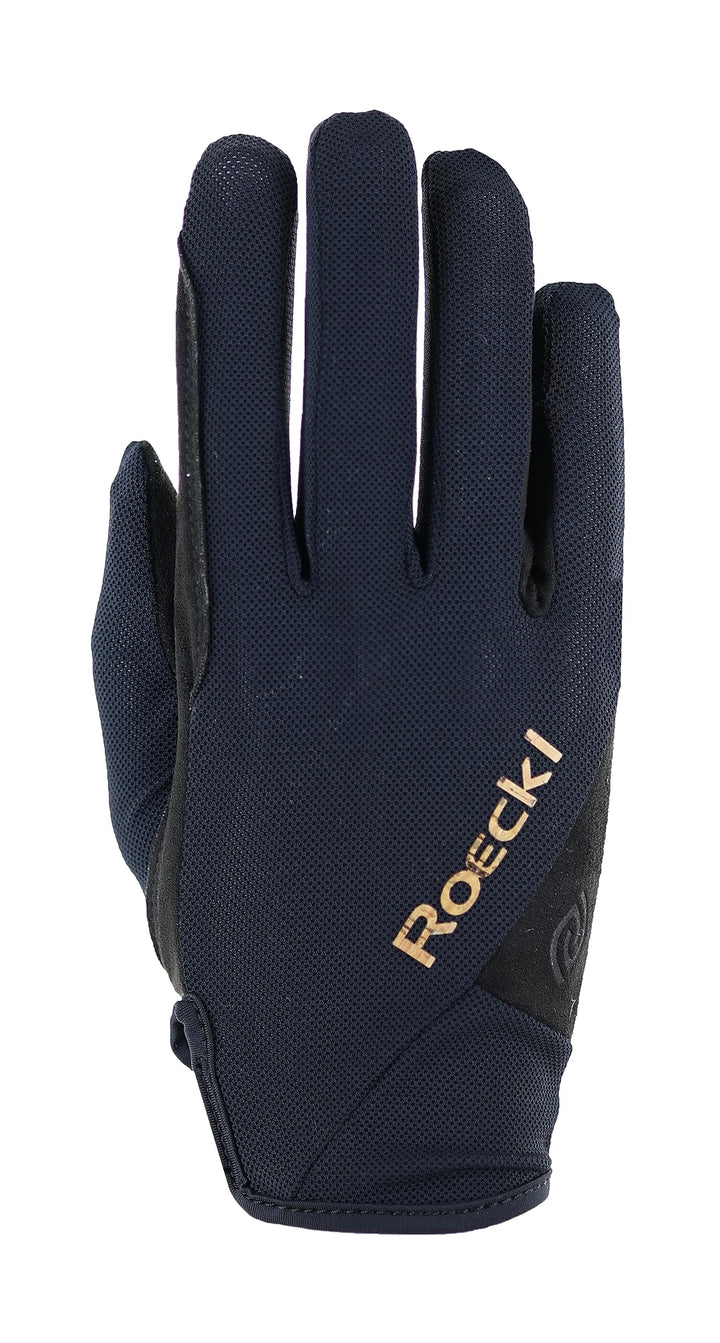 Roeckl Sports Reithandschuh MARENO, Freizeit Sommer Handschuh, 2 Farben, Grösse 6-11 6.5 Schwarz, 6.