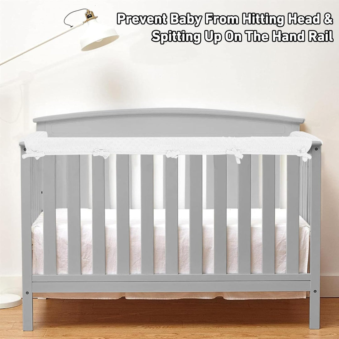 IULONEE 3pcs Baby Bed Rail Cover Protector Set Kinderbett Kantenschutz 128x18cm/68x18cm Bettkantensc