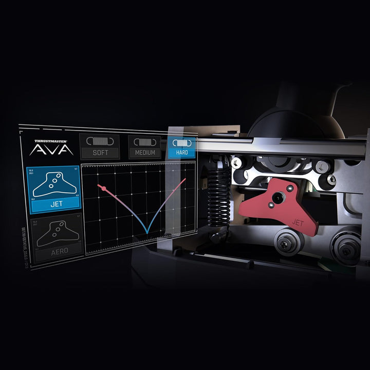 Thrustmaster AVA, Modulare Basis mit Mehrfachen Konfigurationen für Flugsimulations-Joystick, Kompat