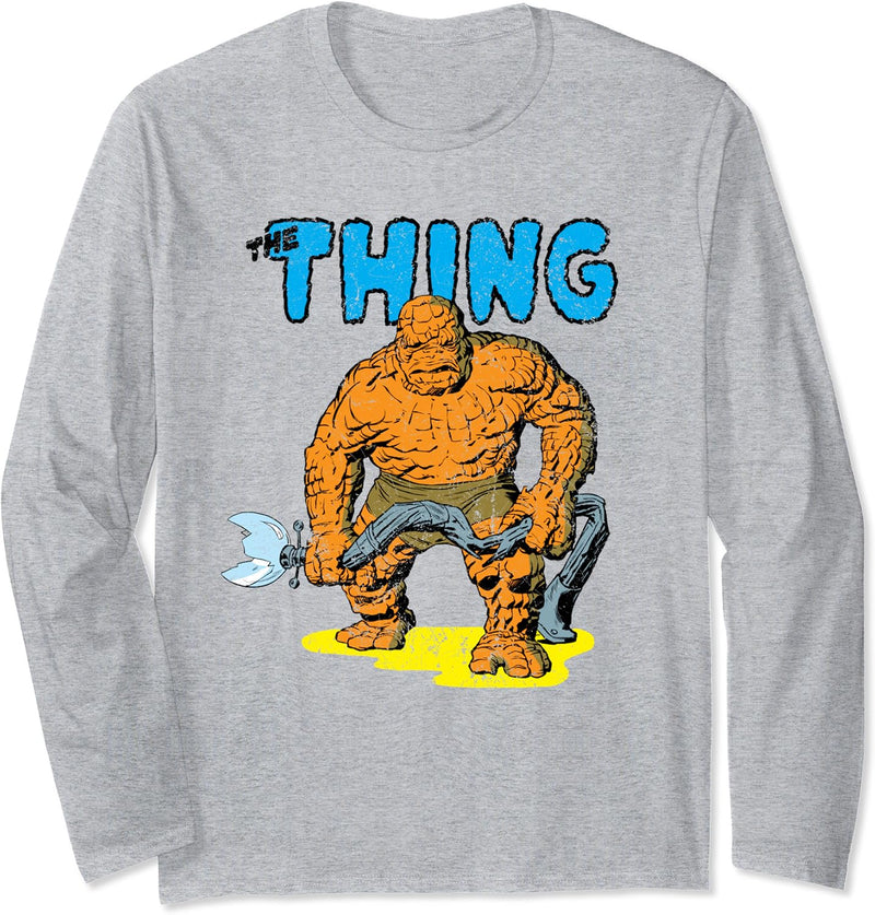 Marvel The Fantastic Four The Thing Retro Langarmshirt