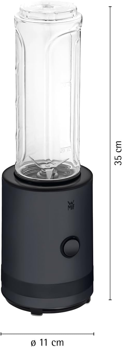 WMF Küchenminis Smoothie-to-go, Mini Standmixer mit zwei Mix-/Trinkbehältern 0,6l, Mixer Hochleistun