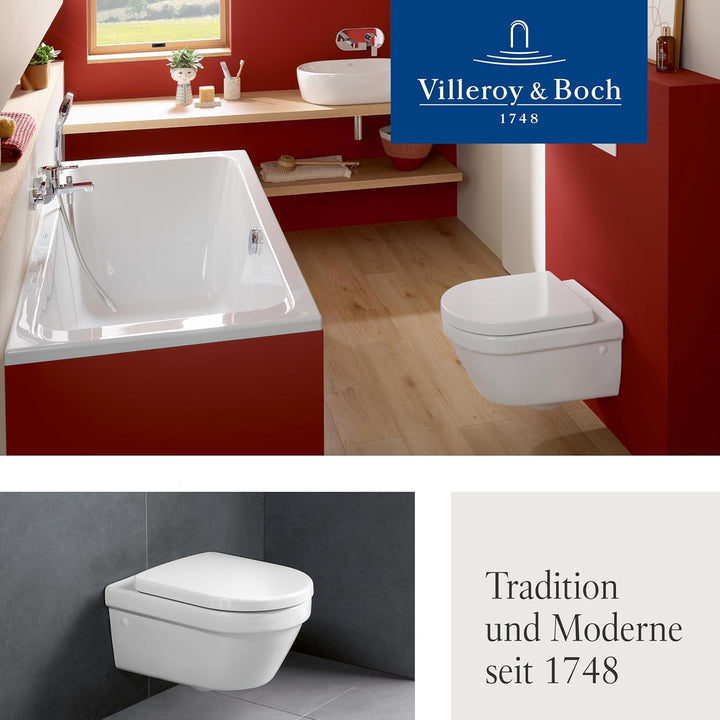 Villeroy & Boch 98M9C101 WC-Sitz Omnia architectura Scharniere ES Quick Release softclosing, weiss