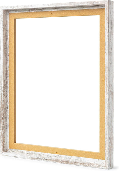 Stallmann Design Schattenfugenrahmen für Keilrahmen | 40x50 cm | Vintage | MDF Rahmen für Leinwände