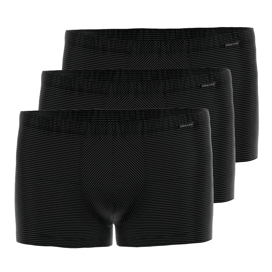 Ammann 3er Pack Herren Pants Retro-Shorts - Cotton & More - Unterhose ohne Eingriff - Modal-Baumwoll