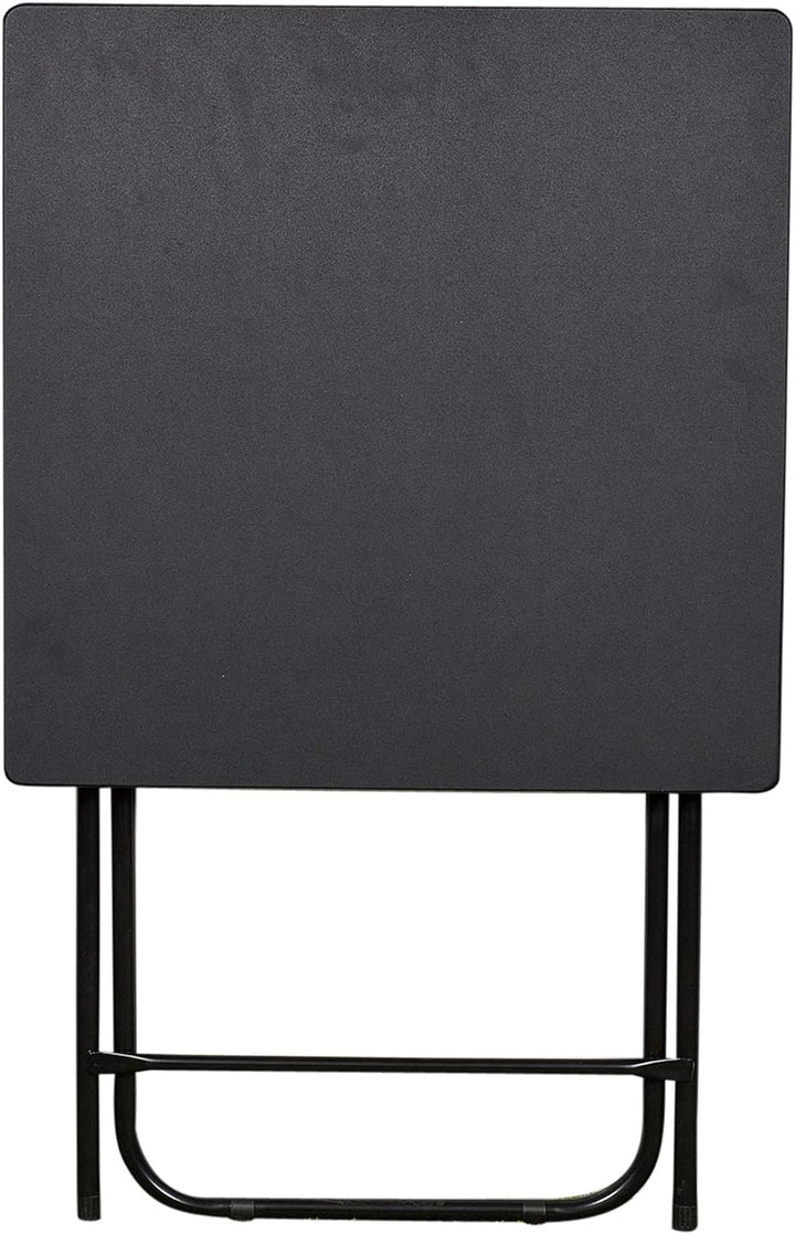 URBNLIVING Metall Beine Faltbar Seite Kaffeetisch - Schwarz, Large Schwarz Large, Schwarz Large