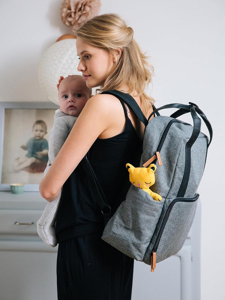 VERTBAUDET Wickelrucksack, grau meliert, 1 Unité (Lot de 1)