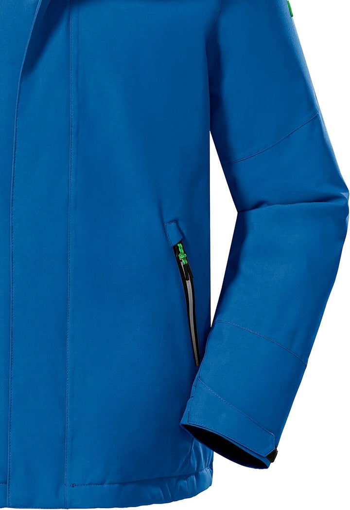 Killtec Jungen Kow 206 Bys Jckt Outdoorjacke/Funktionsjacke mit Kapuze 128 Blau, 128 Blau