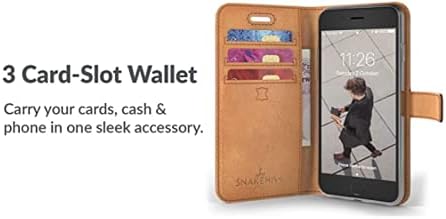 Snakehive iPhone 6 Handy Schutzhülle/Klapphülle echt Lederhülle, Handmade in Europa für iPhone 6 - (