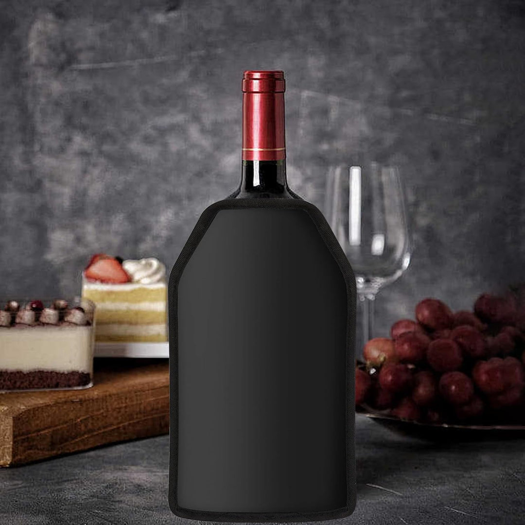 Weinkühler Manschette, 2 Stück Kühlmanschette Wein, Flaschenkühler, Champagner Kühler, Flaschenkühle