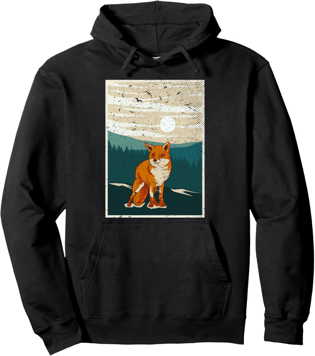 Vogelschwarm Tier des Waldes Natur Tierfreund Fuchs Pullover Hoodie