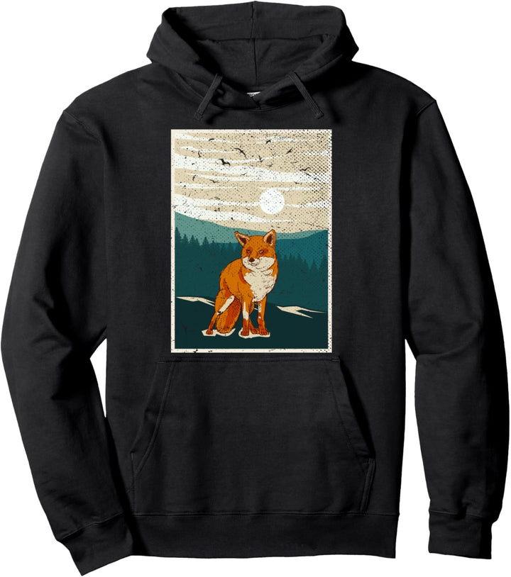 Vogelschwarm Tier des Waldes Natur Tierfreund Fuchs Pullover Hoodie