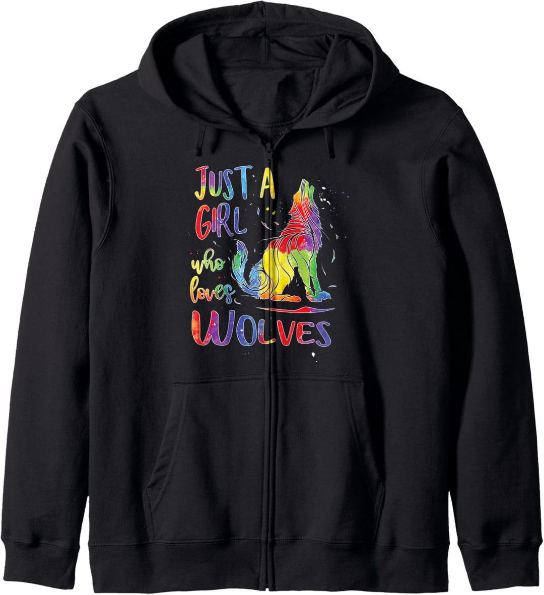 Just a Girl Who Loves Wolves Trending Gifts for Teen Girls Kapuzenjacke