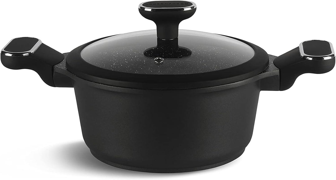 Edenberg 12 TLG topfset induktion, töpfe & pfannen beschichtet, kochtopf Set | induktions töpfe Set,