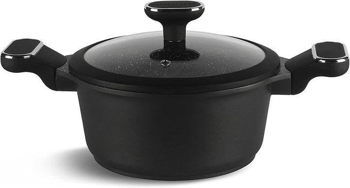 Edenberg 12 TLG topfset induktion, töpfe & pfannen beschichtet, kochtopf Set | induktions töpfe Set,