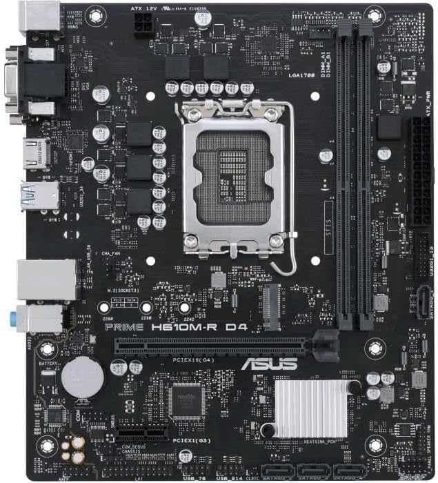 ASUS Prime H610M-R D4 Intel H610 LGA 1700 Micro ATX