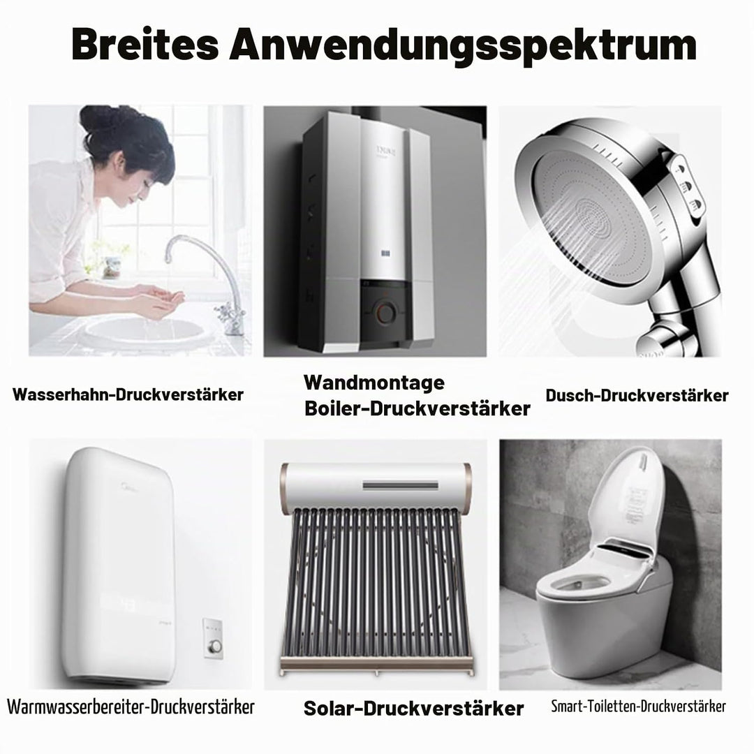 180W Druckerhöhungspumpe ABS Hauswasserdruckerhöhungspumpe für Küchenspüle Dusche DC24V EU-Stecker A