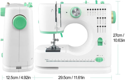 Dekaim Multifunktionale Haushaltsnähmaschine, FLSM-520, Mini-Haushaltsnähmaschine, geeignet für prof