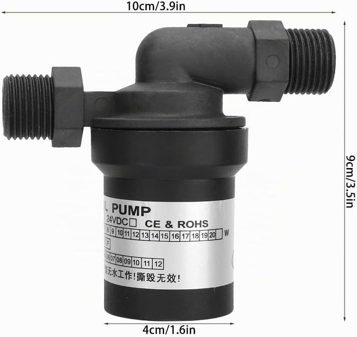 24V 18W DC Brushless Umwälzpumpe Solar Hochtemperatur Wasserpumpe für Warmwasserbereiter