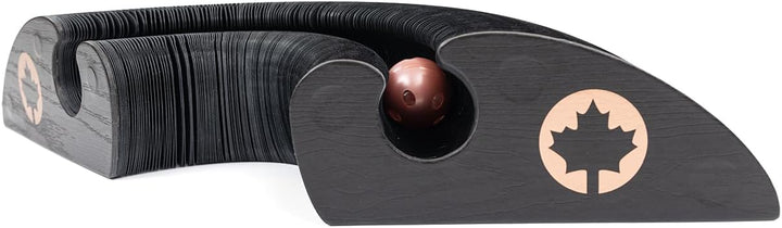 CanadianCat Company | Kratzspielzeug Champi - Kratzpappe mit Spielbällen, Spielschiene für Katzen -