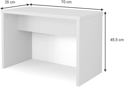 Vicco Sitzbank, Weiss, 70 cm für Schminktisch, Weiss