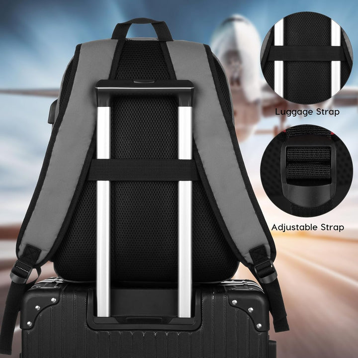 YAMTION 17,3 Zoll Rucksack Herren und Damen,Schulrucksack Jungen und Mädchen Teenager,Schulranzen Sc