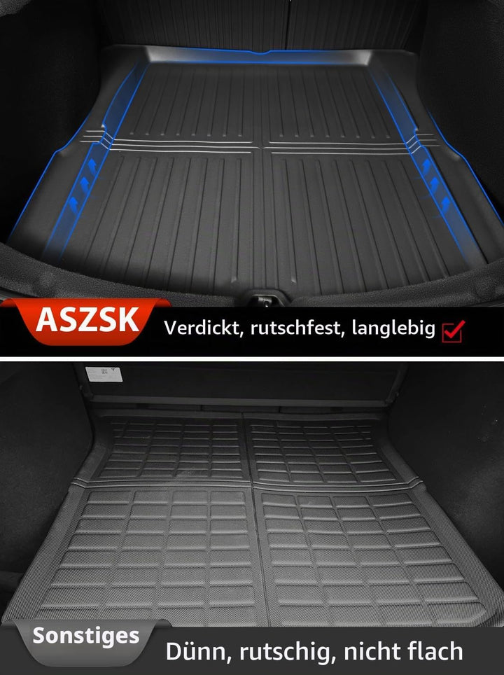 Kofferraummatte für Tesla Model 3 2024 2025, aus TPE, auch für Tesla Model 3 Highland geeignet, Abri