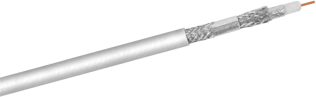 Goobay 74021 SAT Koaxialkabel Satellitenkabel 120 dB / Antennenkabel 100m / 4fach geschirmt / Kabelf